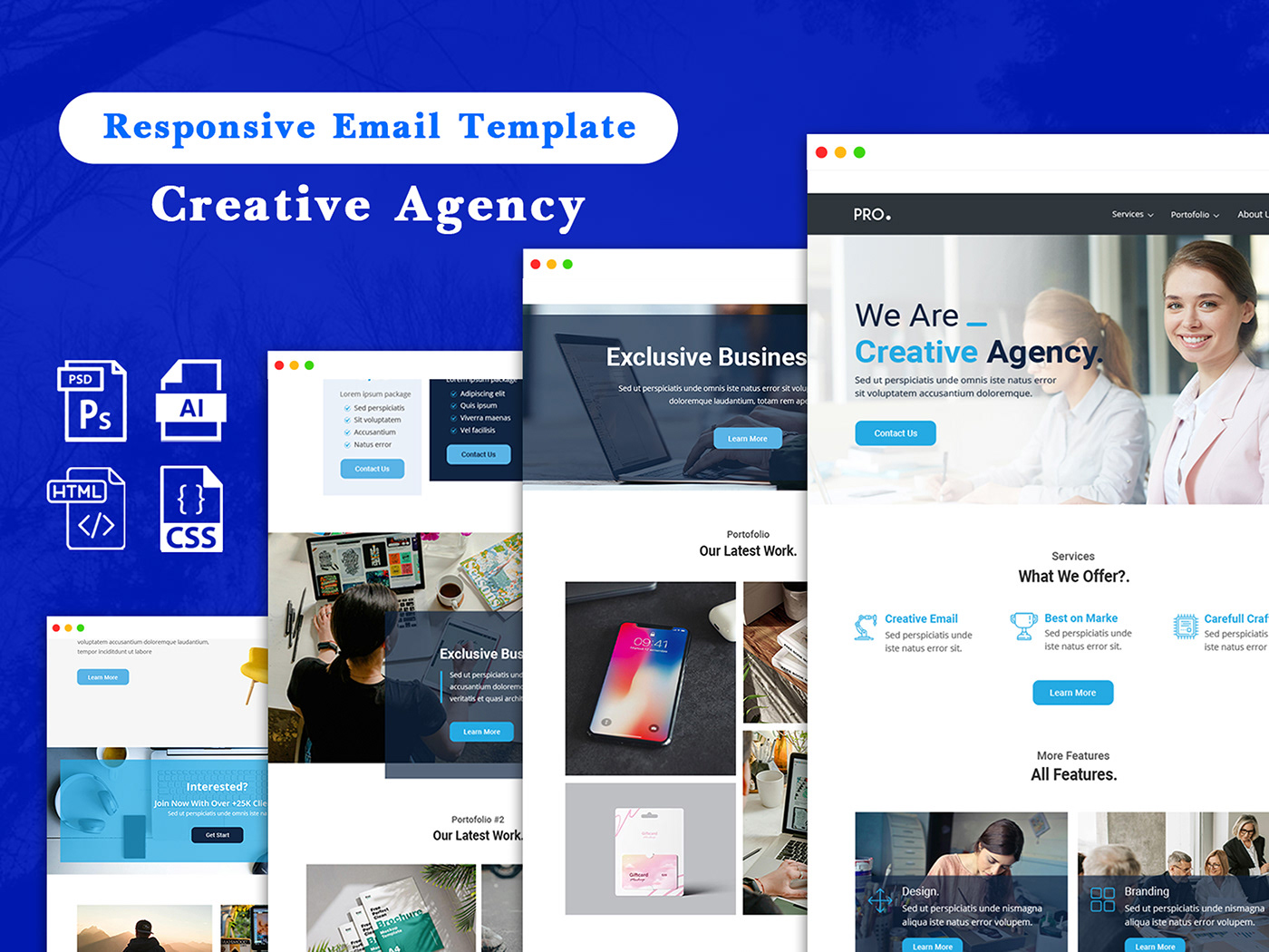 Creative Agency Email Template Design & Develop
