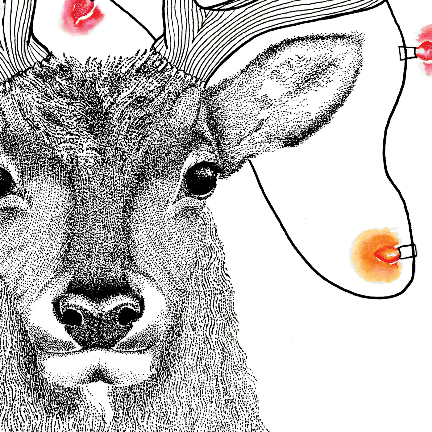 elk Nature poster weirdest events type light colour Christmas creative deer