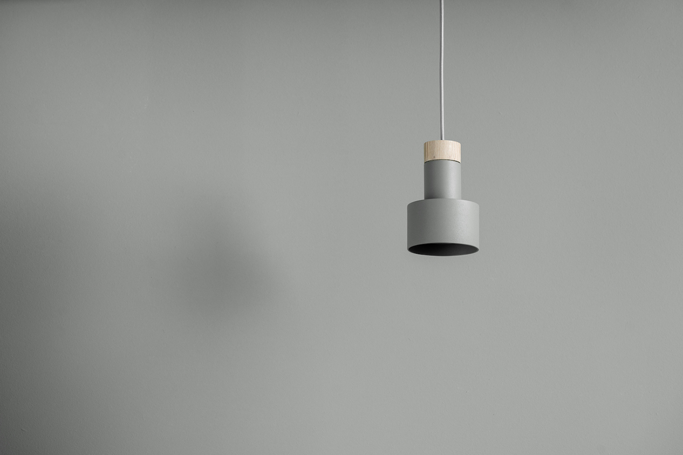 lighting light product design  Minimlist wood metal pendant color fild