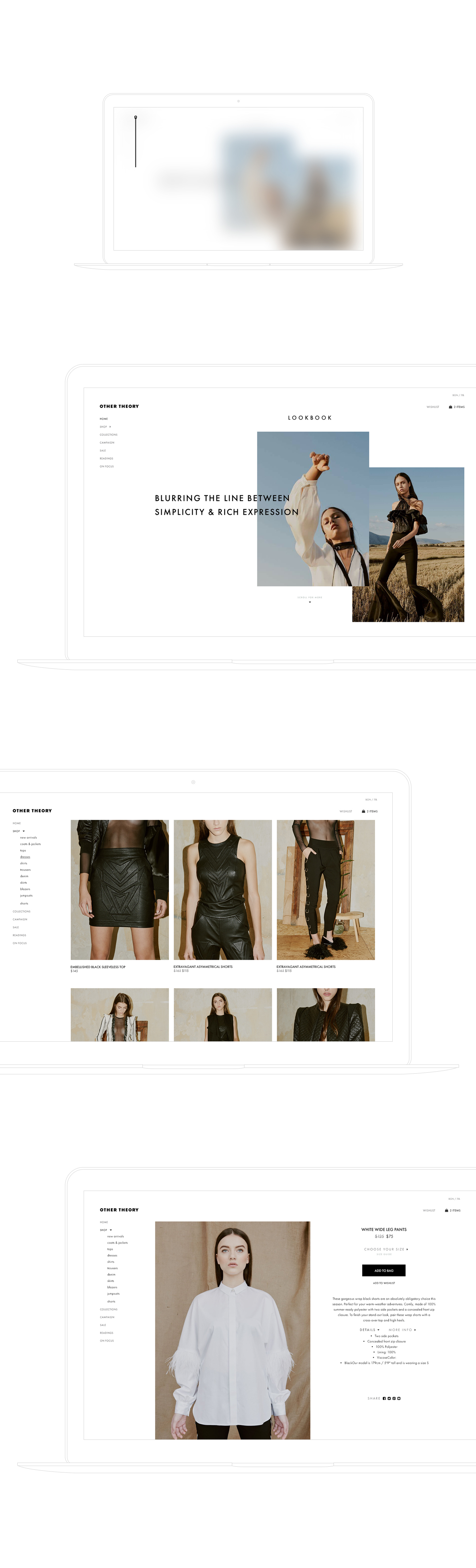 identity branding  oblik studio guideline Fashion  garment Website