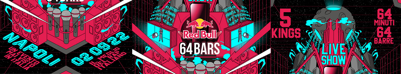 alternative visuals for the red bull 64 bars pitch