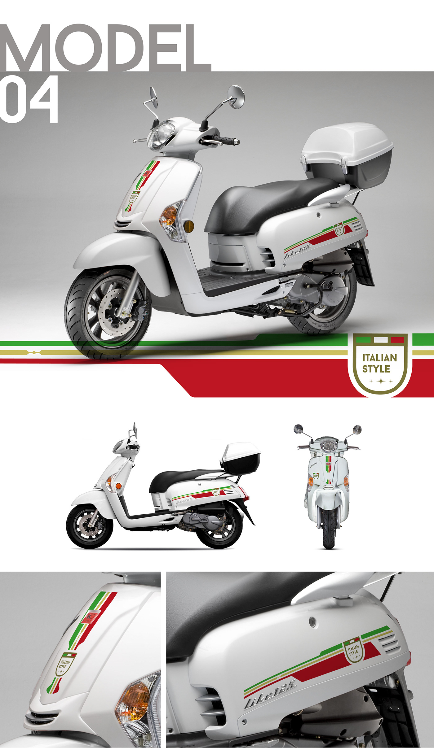 italian Italy kymko modern moto motorcycle scotter stickers Style