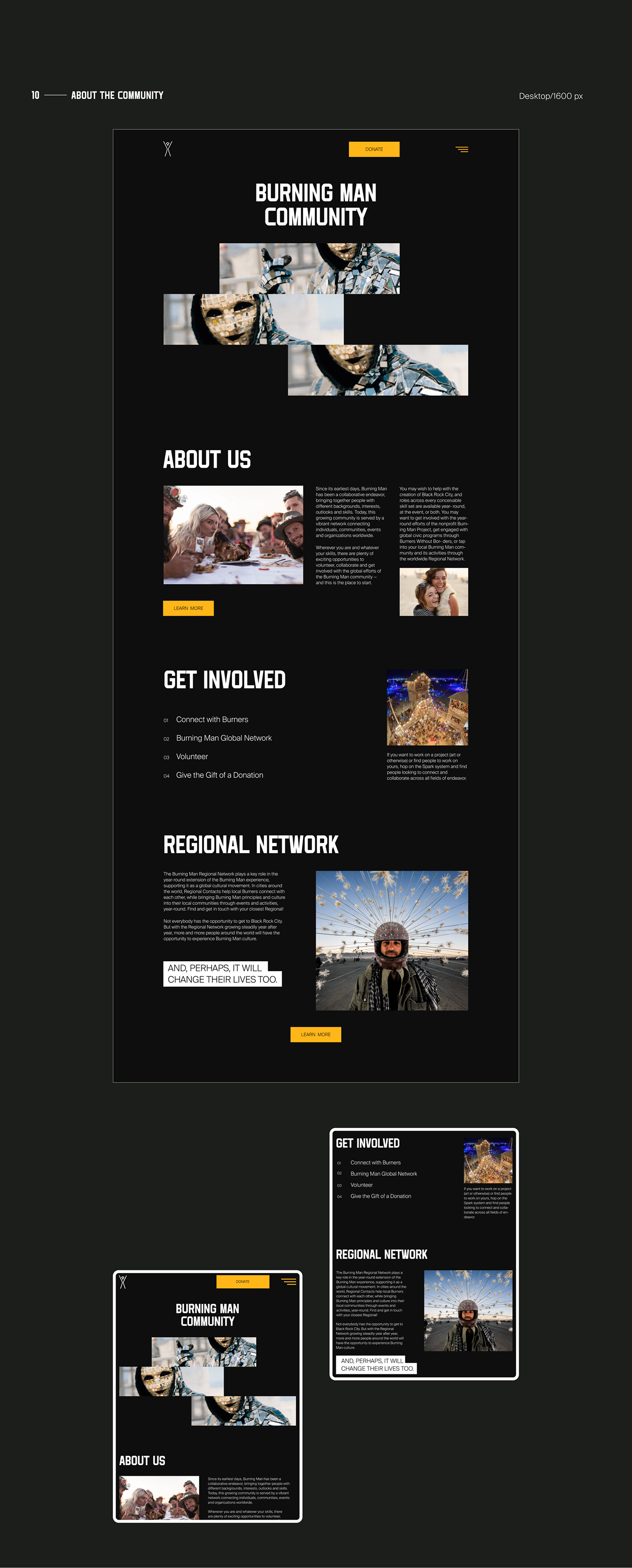 art black concept festival music redesign UI ux Web Website