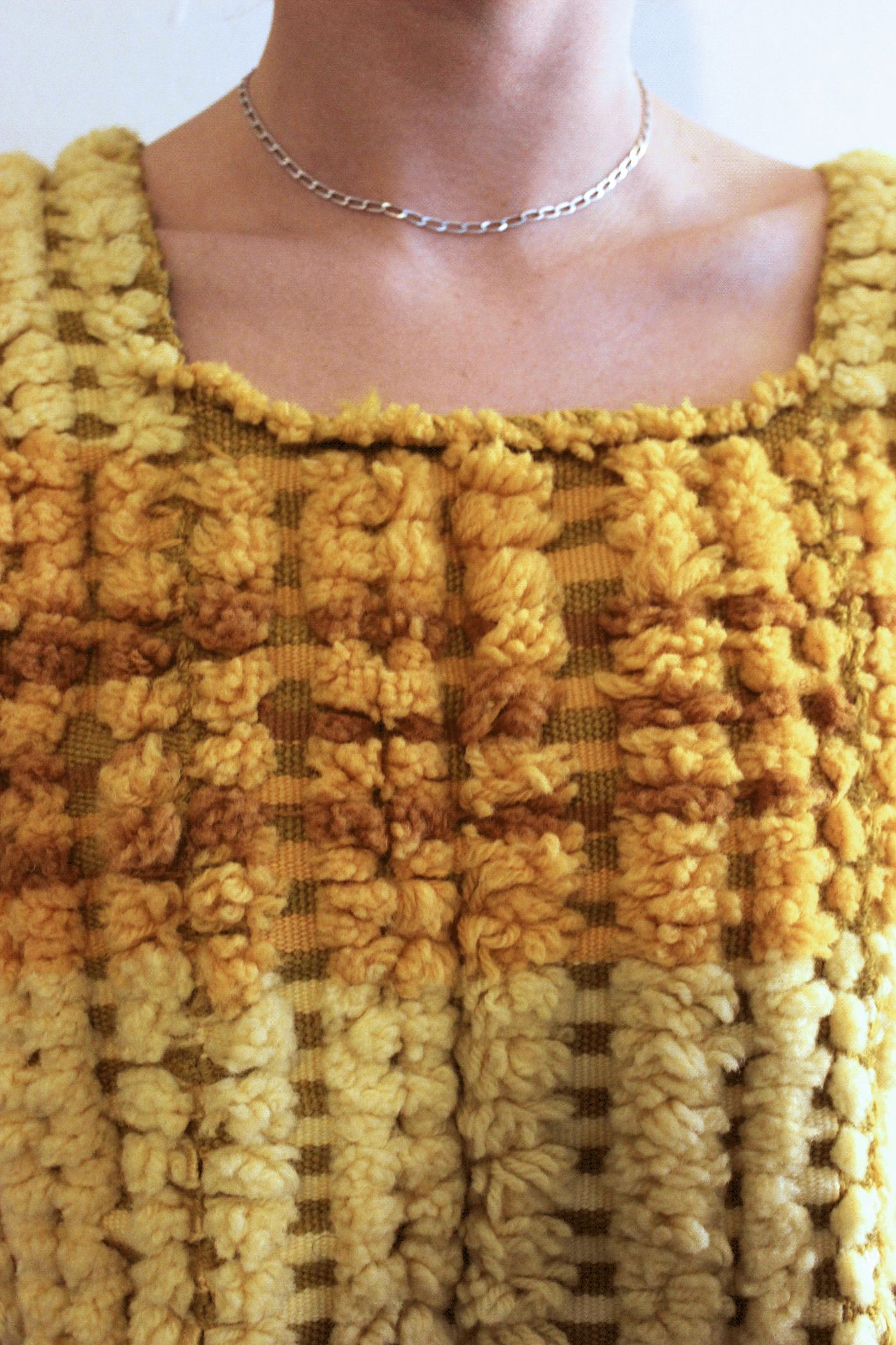 handwoven Woven woven apparel honeycomb weave wool new mexico