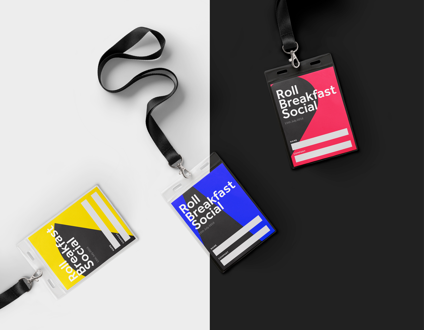 Event London geometric shapes branding  logo bauhaus poster Badges colours