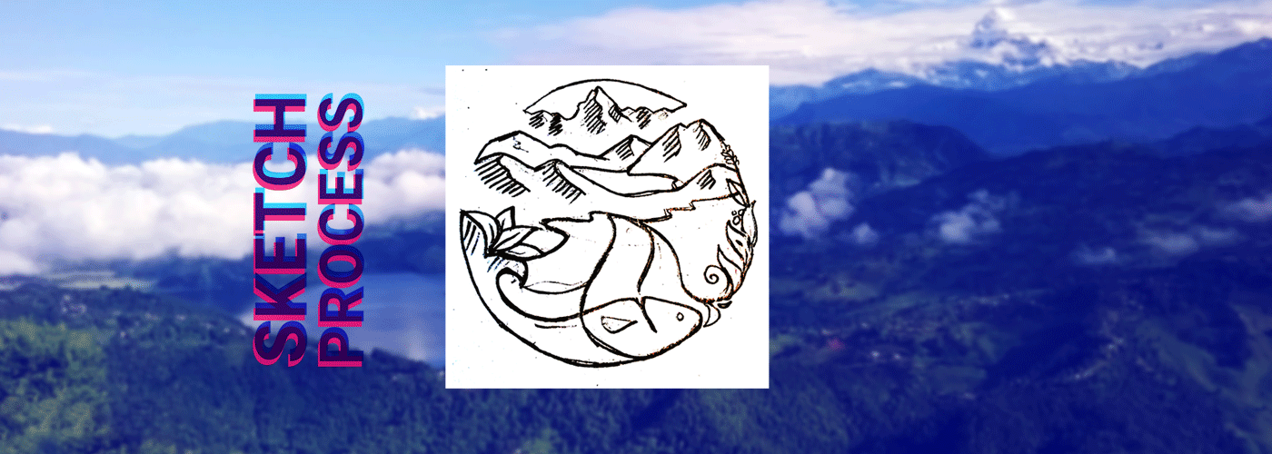 logo vector rupa begnas watershed Competition second Illustrator idea concept