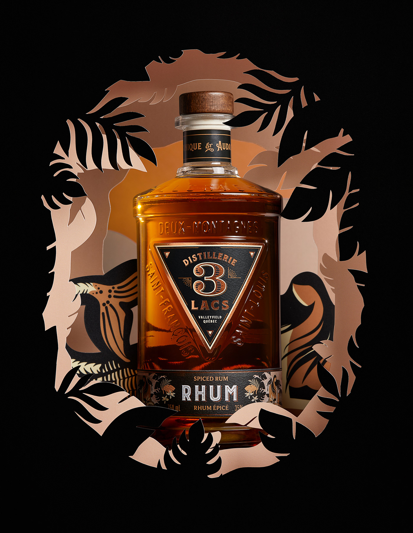 alcool alcool label Label label design mermaid Quebec RHUM rhum épicé spiced rum