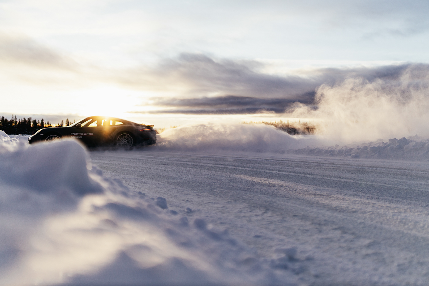 Porsche Lapland finland winter drift speed Fun porsche ice experience car photography car