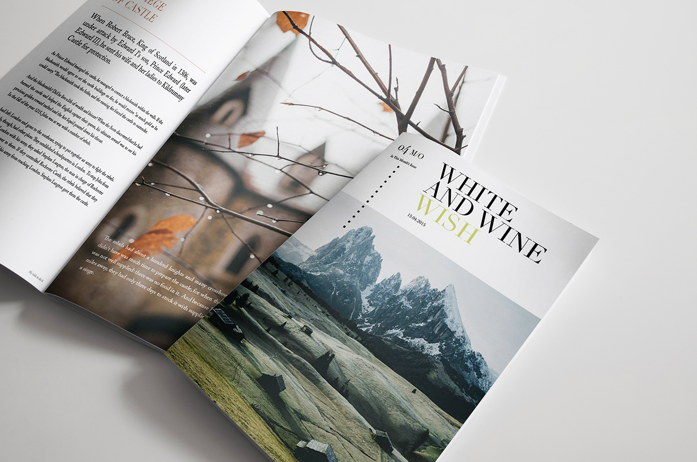 brochure design brend social magazine strong cool paper