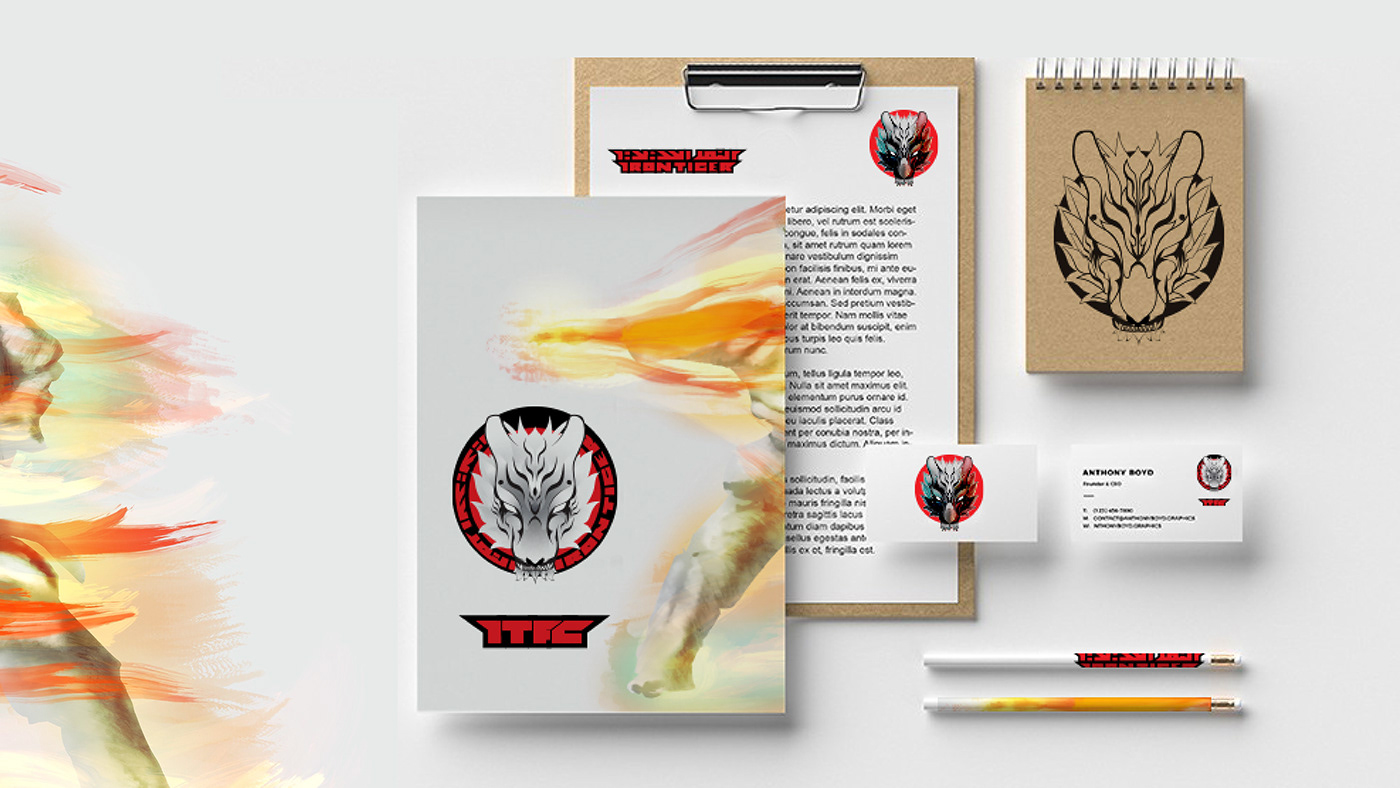 art brand identity branding  digital illustration ibrahim1x iPad karate kyokushin شعار لوجو