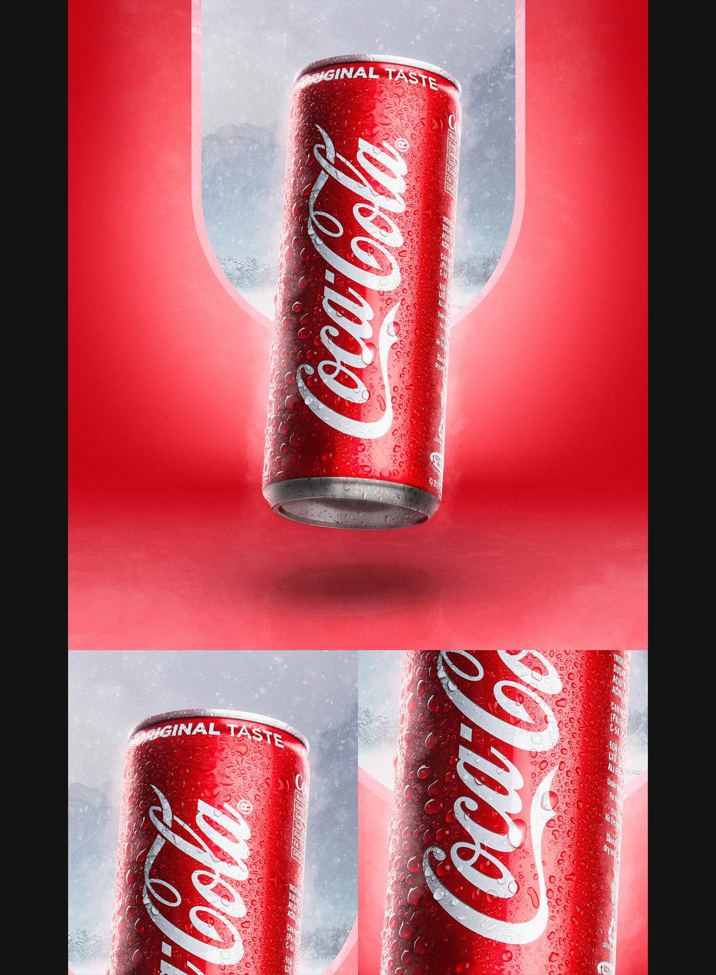 art direction  blender Coca Cola Digital Art  Direção de arte Manipulação de imagem Matte Painting photoshop publicidad publicidade