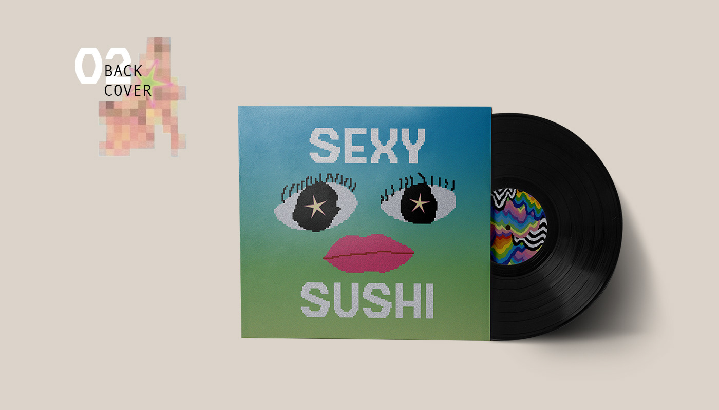 cover design ILLUSTRATION  music Music Packaging Packaging Pixel art vinyl