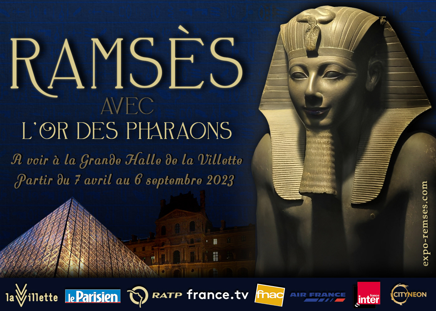 france egypt ramses ancient egypt pharaoh Event exposition Paris France Télévisions