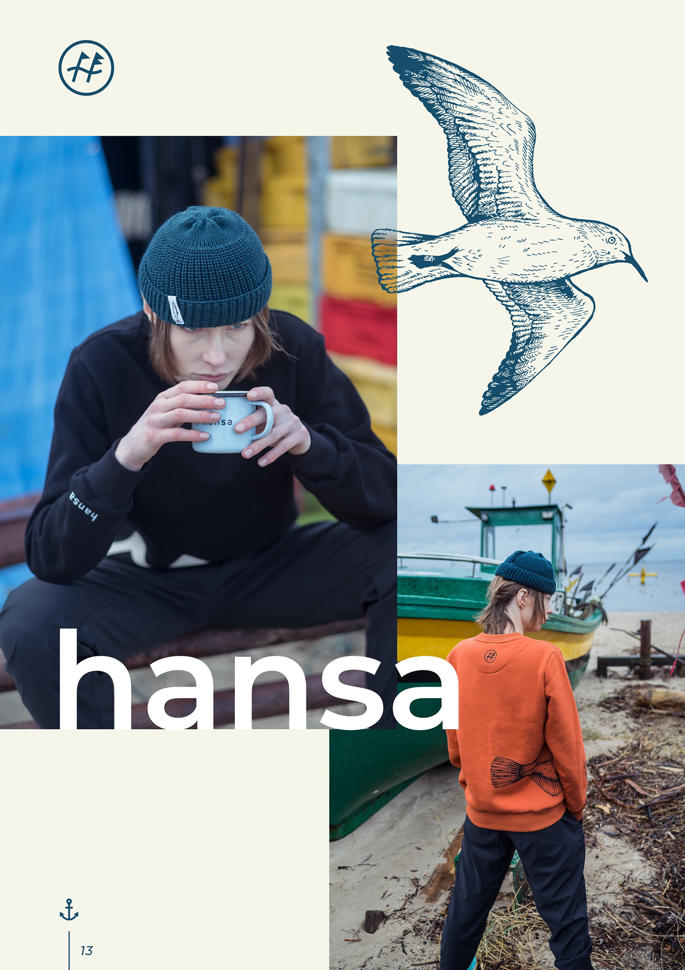 Hansa wear Lookbook Photography  streetwear design sea Hanza