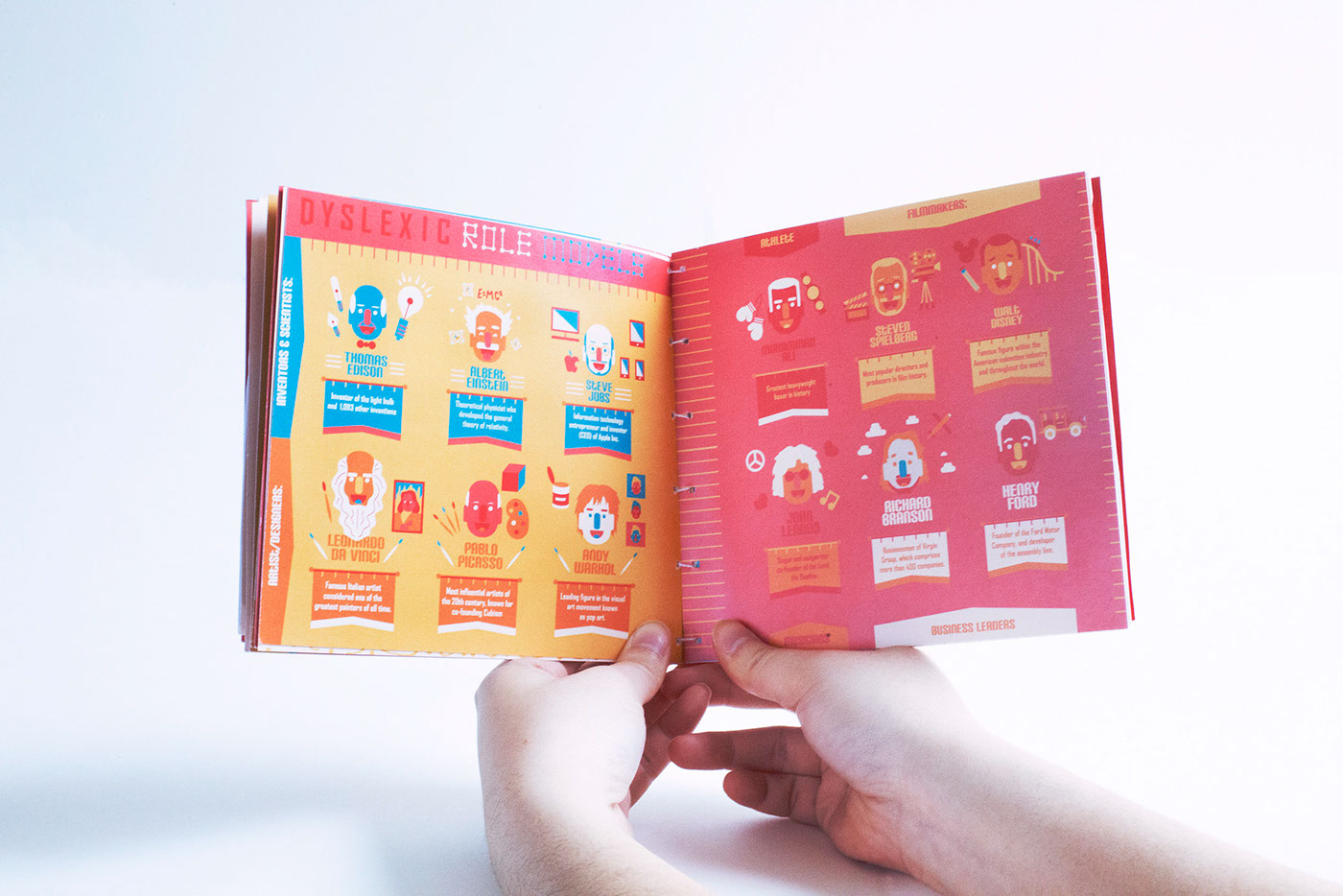 package design  infographics educational Booklet type children dyslexia social issue