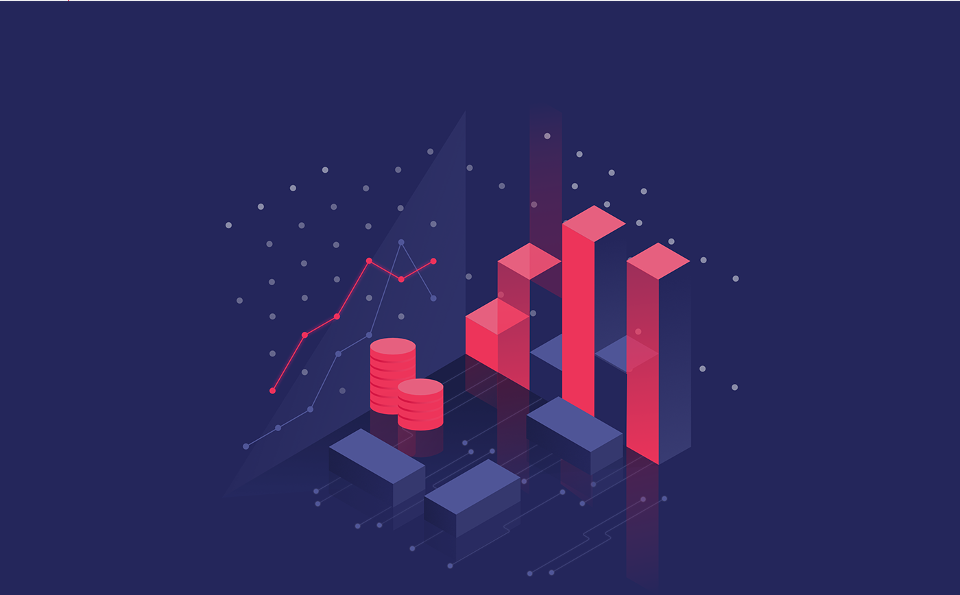 dgt market Isometric business finances flat design ILLUSTRATION  graphic landing page cryptocurrency bitcoin