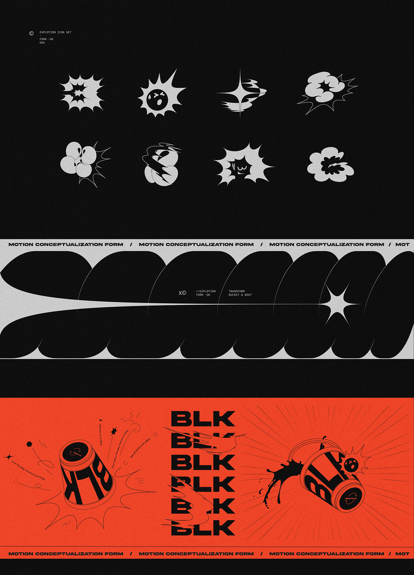 abstract pattern abstract shapes Creative Direction  icons pack MOTION ELEMENT GRAPHICS