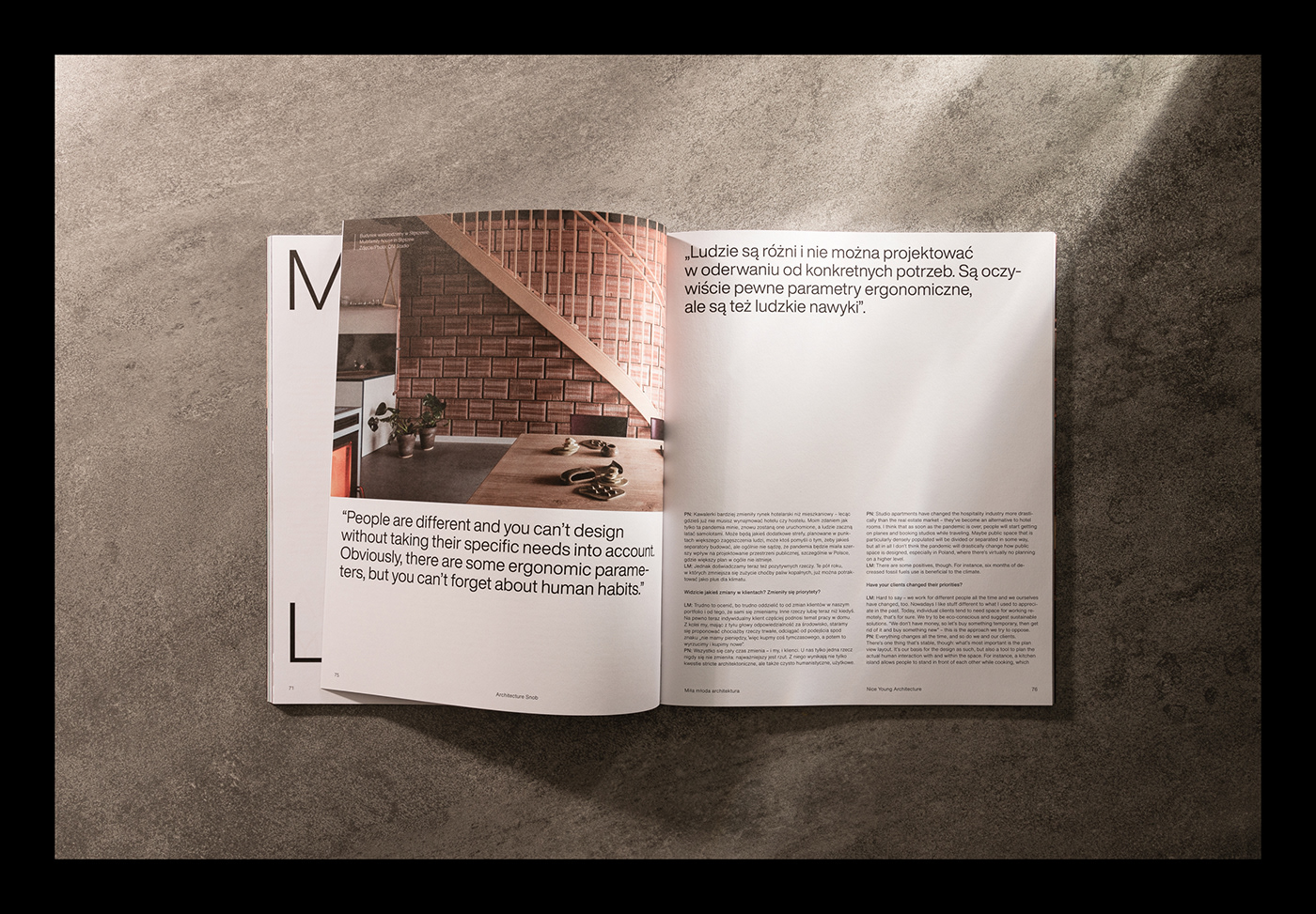 architecture editorial editorial design  helvetica Layout magazine print typography   design
