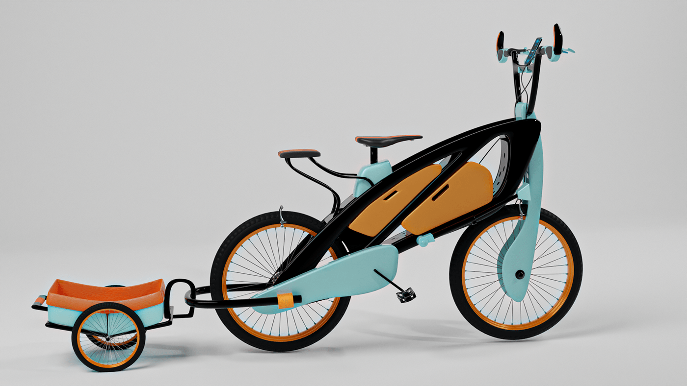 design Render 3D touring Bike sport fitness Travel blender