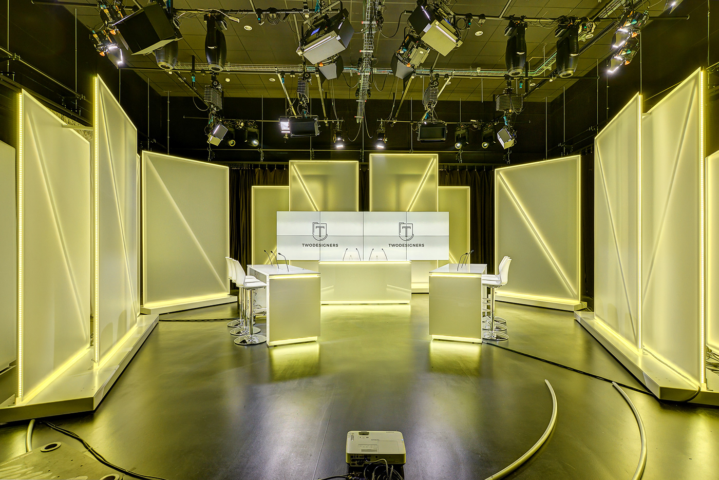 design Interior architecture television tv studio set