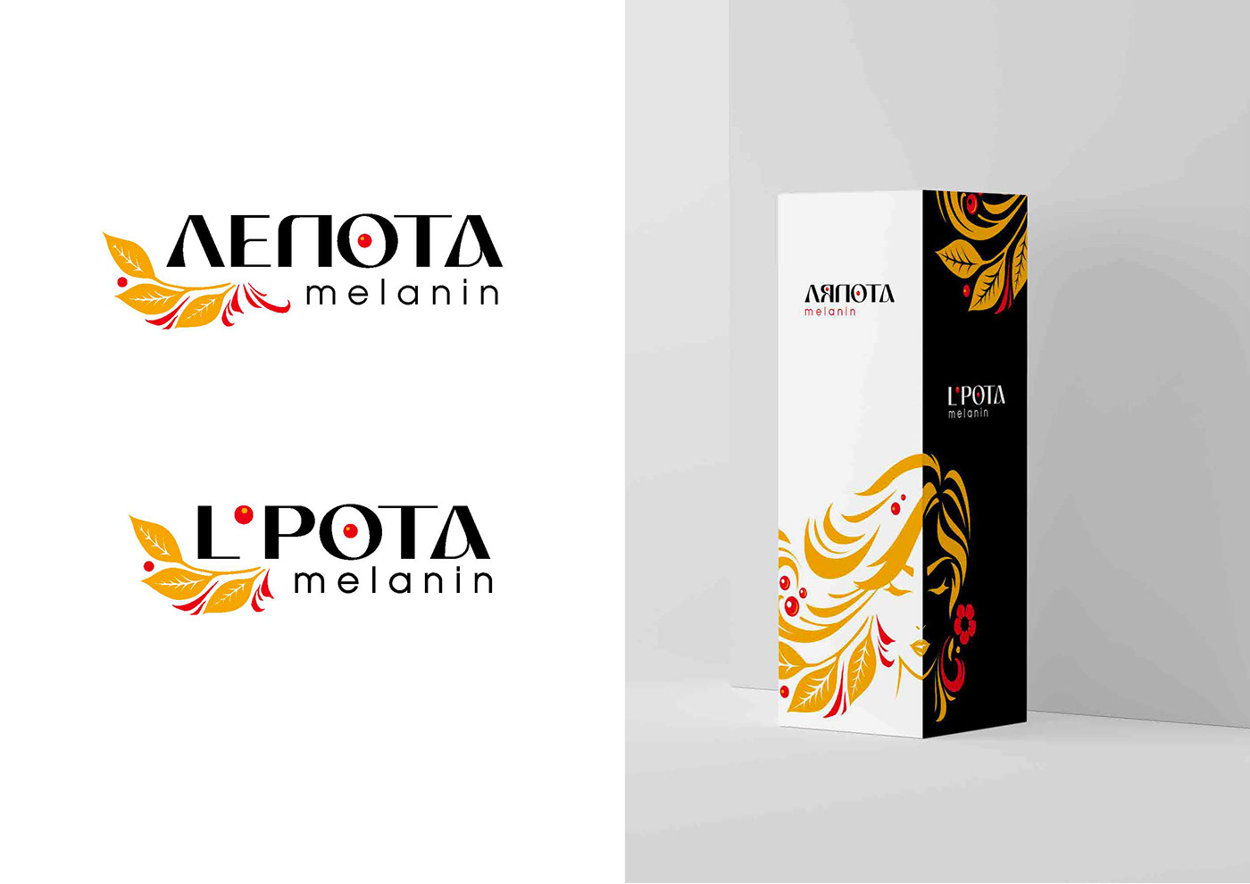 cosmetics Packaging дизайнкосметики для волос краска для волос логотип русский стиль упаковка фирменный стиль хохлома  