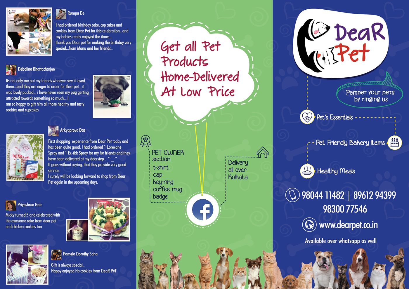 brochure pet store pet essentials pet bakery branding 