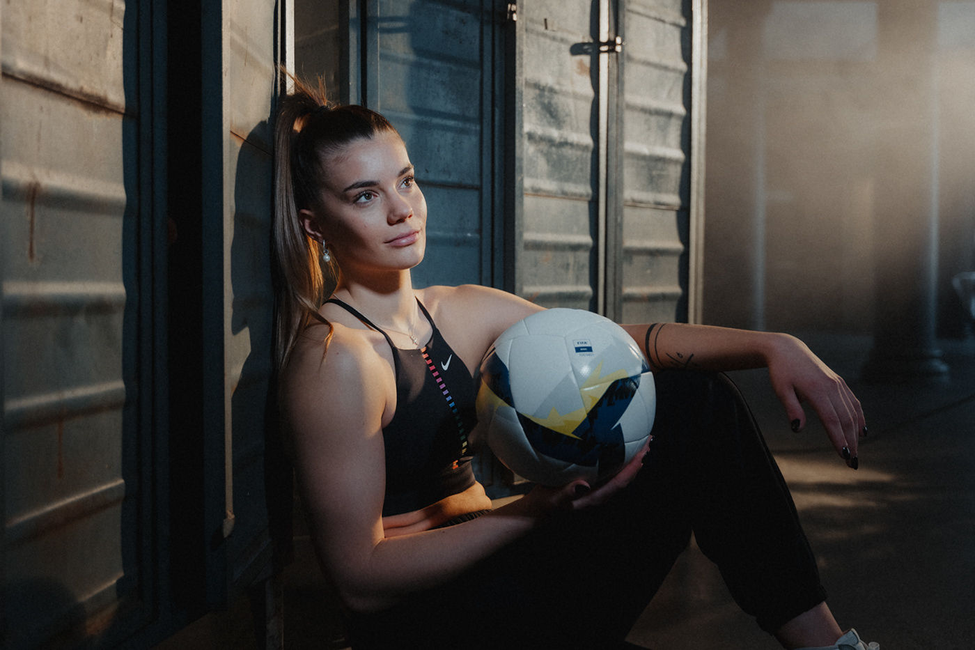 35mm BASTI SEVASTOS Leica lifestyle model photographer Photography  portrait soccer studio