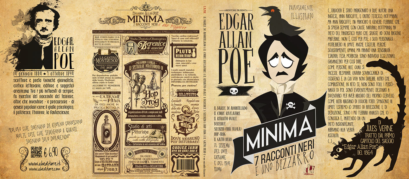 Edgar Allan Poe Poe book cover editorial design book project