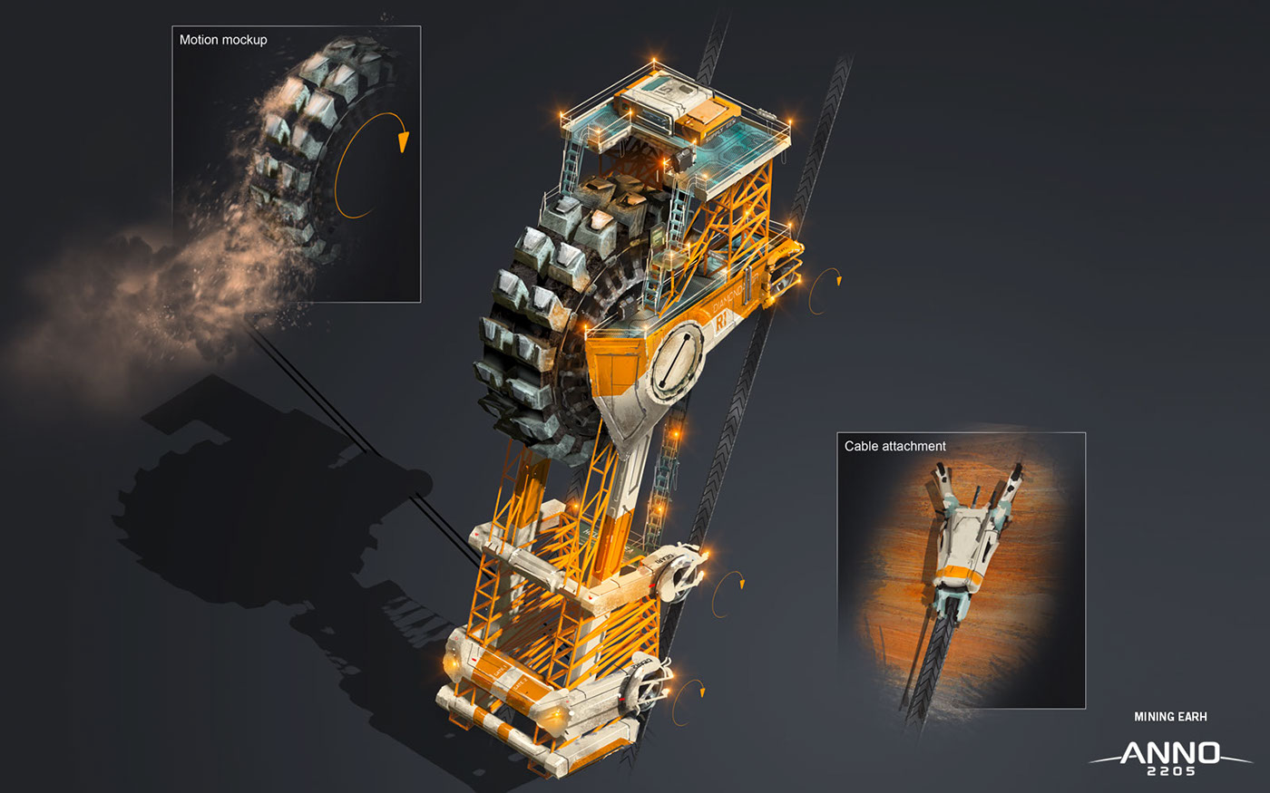 Anno 2205 videogame strategy citybuilder concept art design future sci-fi ships buildings