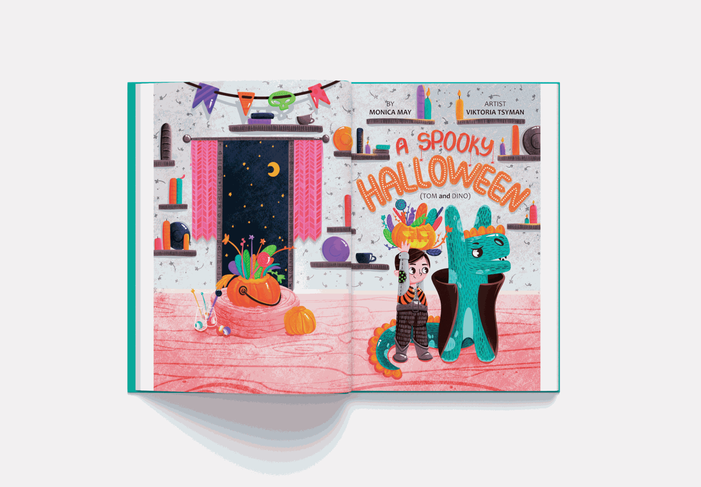 book book design bright color Character Character design  children children book ILLUSTRATION  Picture book Halloween