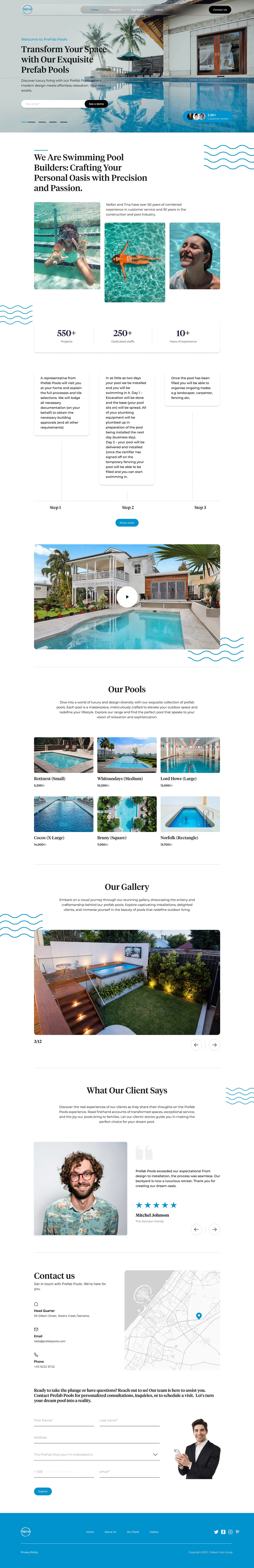 Pool model photoshoot Social media post Viral Marketing landing page UI/UX Web Design  hotel resturant