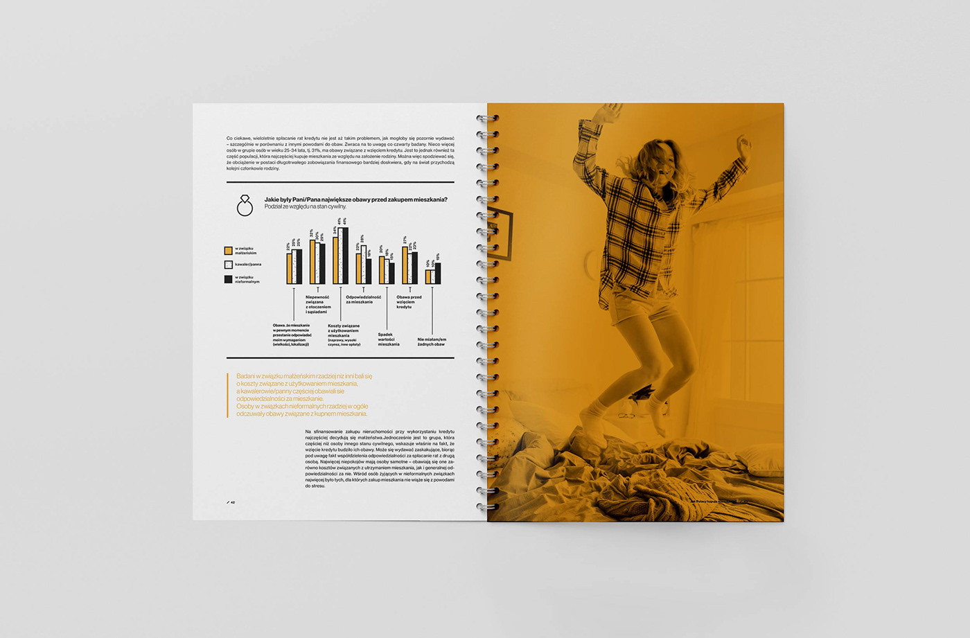 report print design  data visualization brochure real estate marketing   research diagrams typography   poland