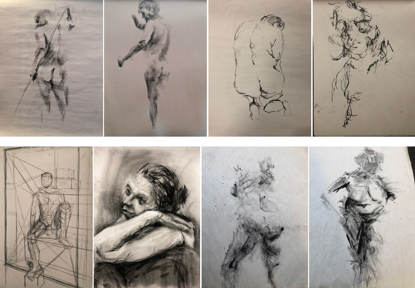 charcoal Drawing  Figure Drawing Foundation Year