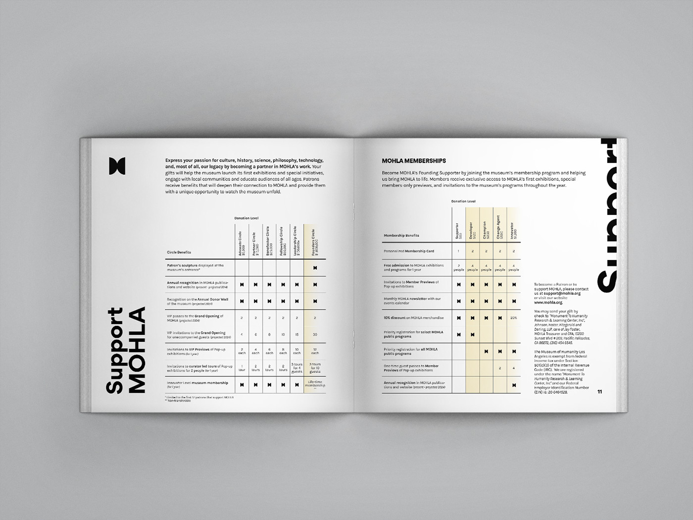 branding logo brand identity brand style guide museum strategy brochure Los Angeles butterfly museum branding