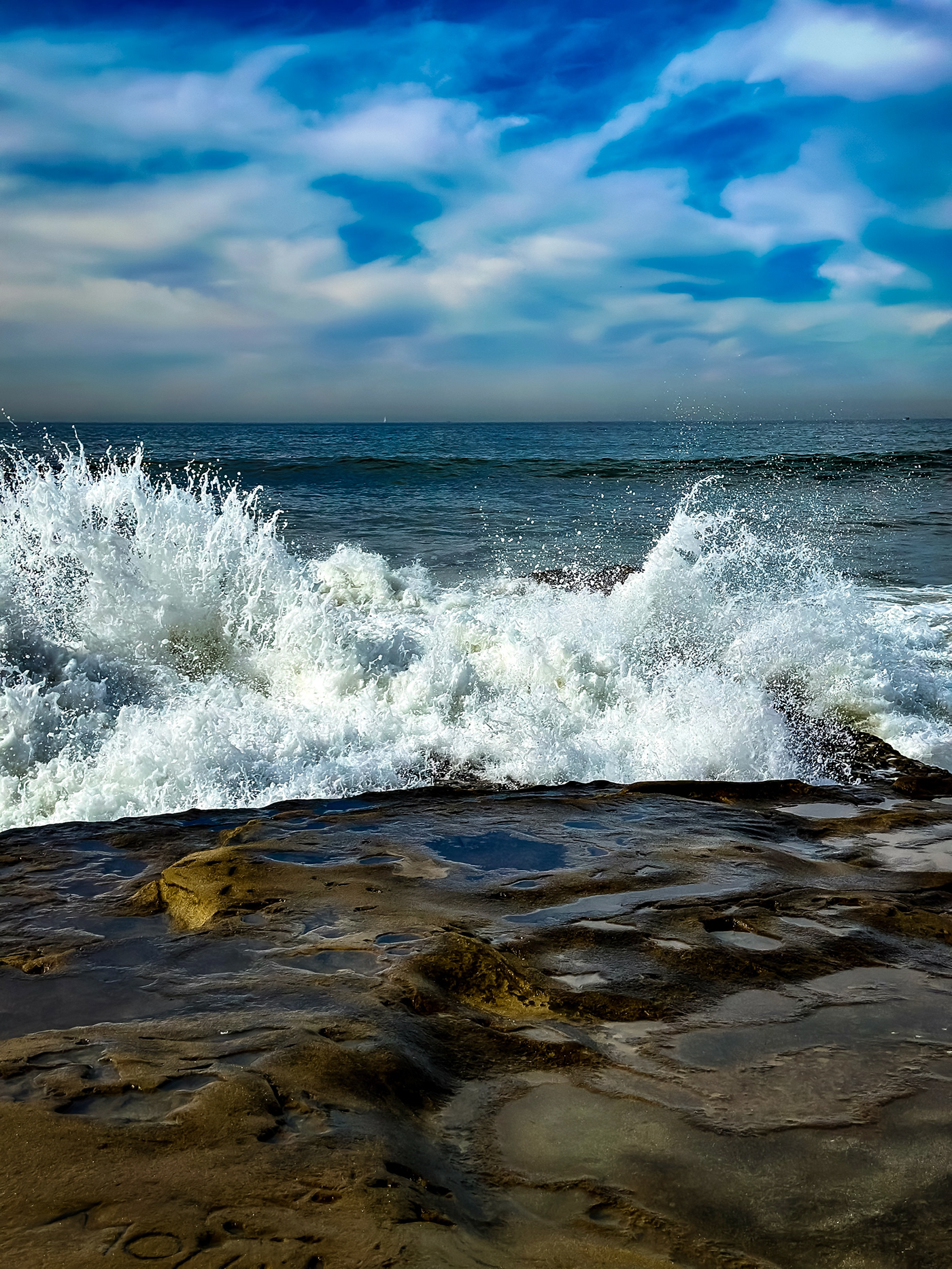 Ocean waves San Diego water beach splash vibrant Photography  Sandiego