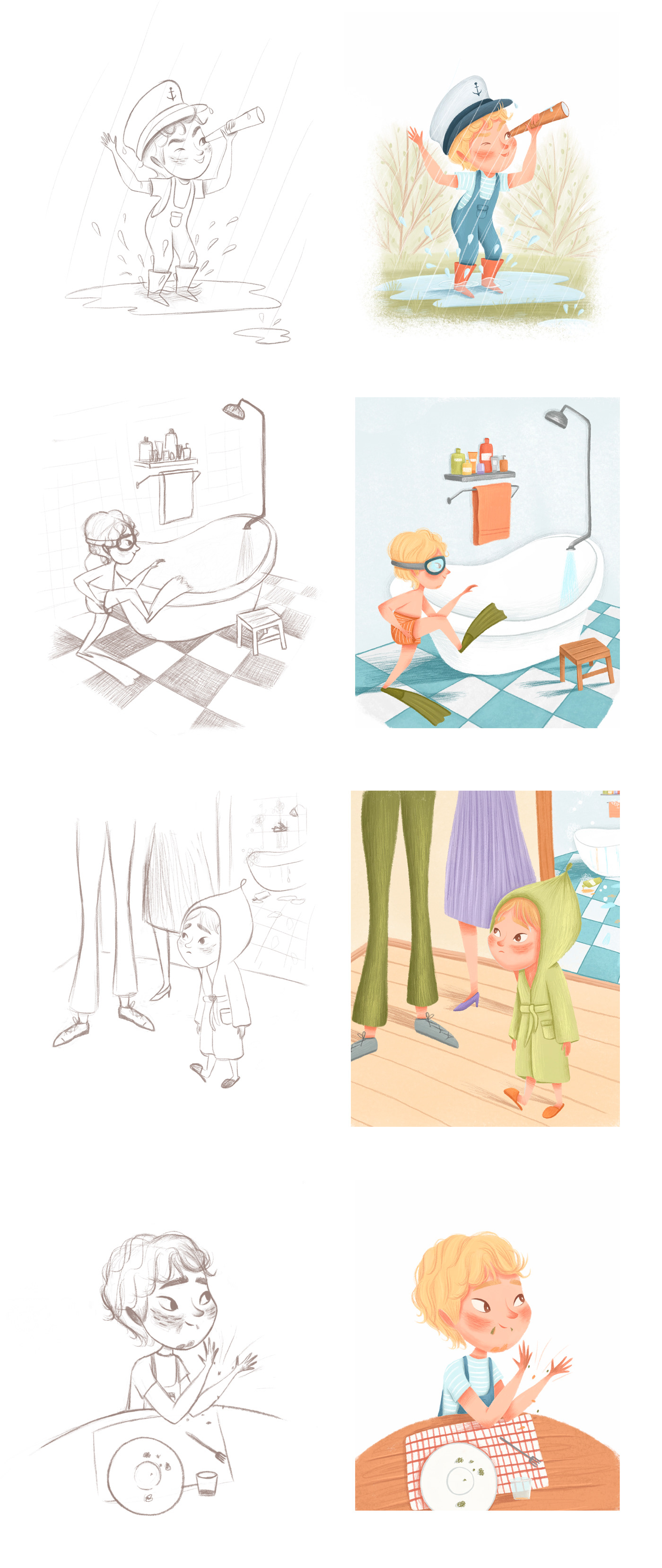 book book illustration cartoon Character design  children children illustration children's book digital illustration sketch storyboard