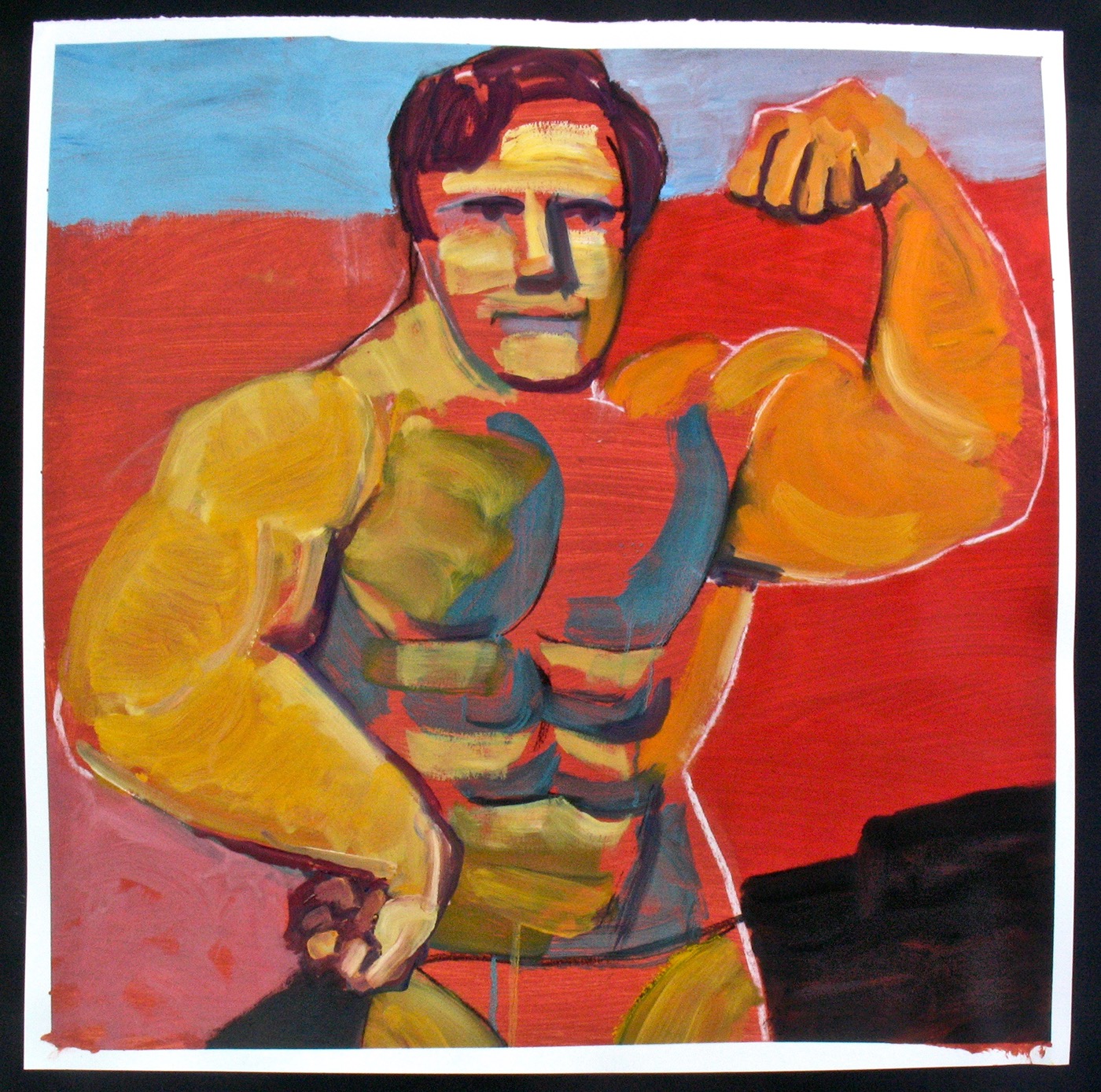 oil painting   men muscles