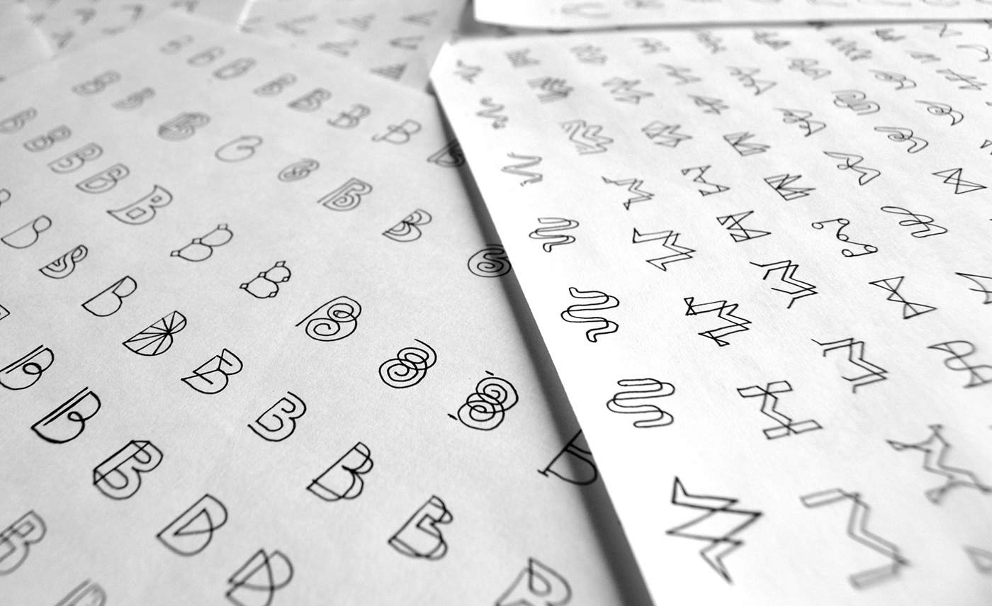 alphabet letter logo brand line lettering linear typography   Logotype monogram