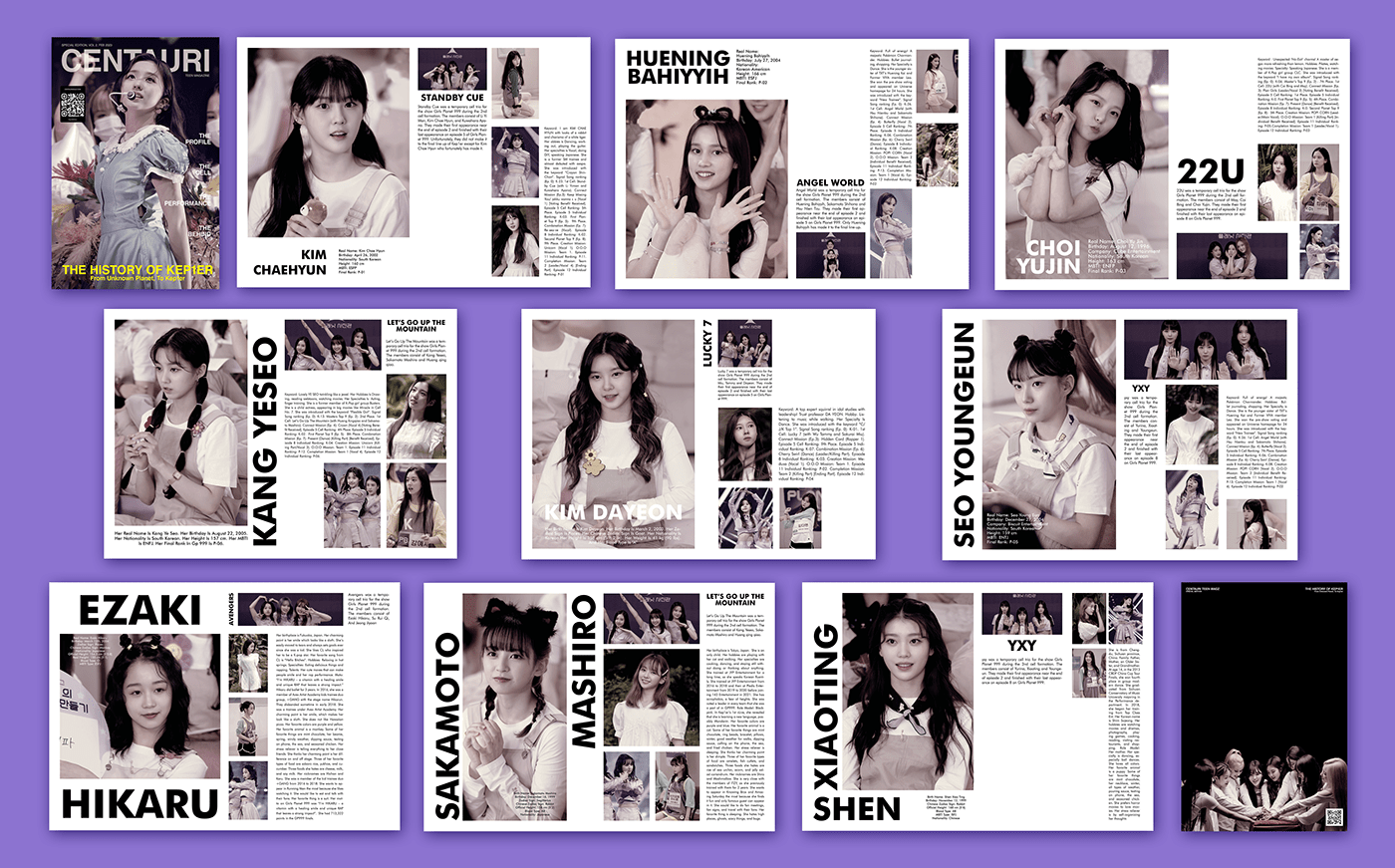 book fanart InDesign kpop Layout Layout Design magazine Magazine Cover Magazine design magazine layout