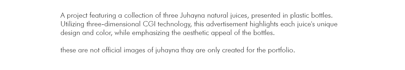 juhayna juice Packaging Advertising  Social media post bottle 3D blender 3d modeling visualization