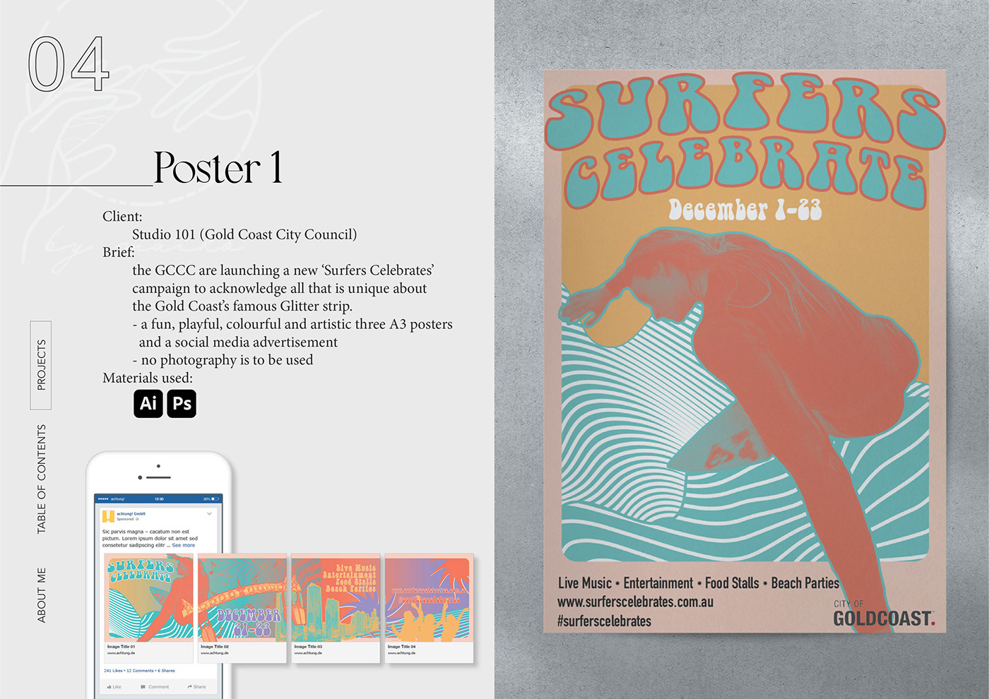 portfolio Graphic Designer printing design student project magazine Poster Design wirewrapping
