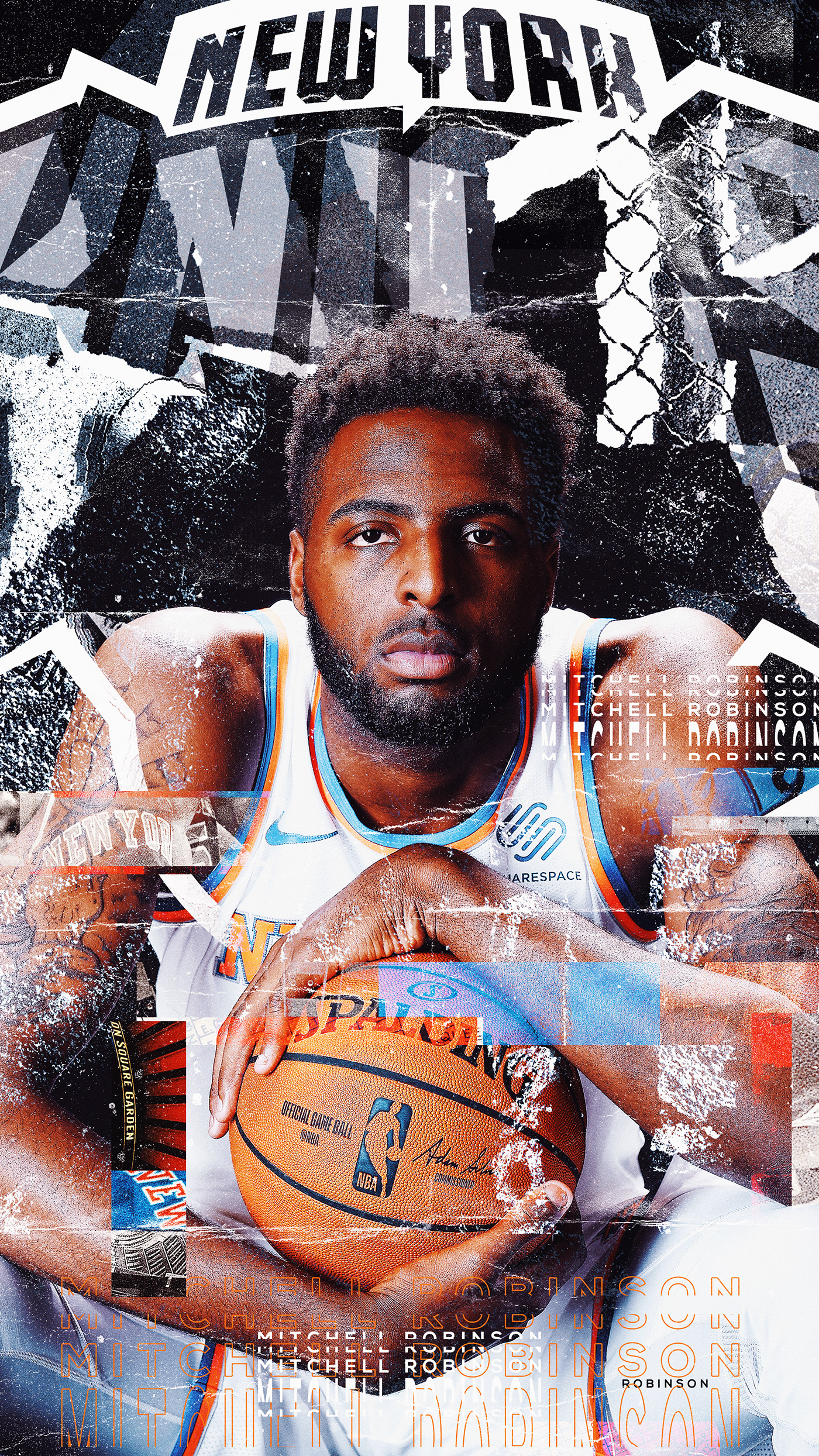 wallpaper wednesday new york knicks New York NBA sports basketball branding  artwork SMSports