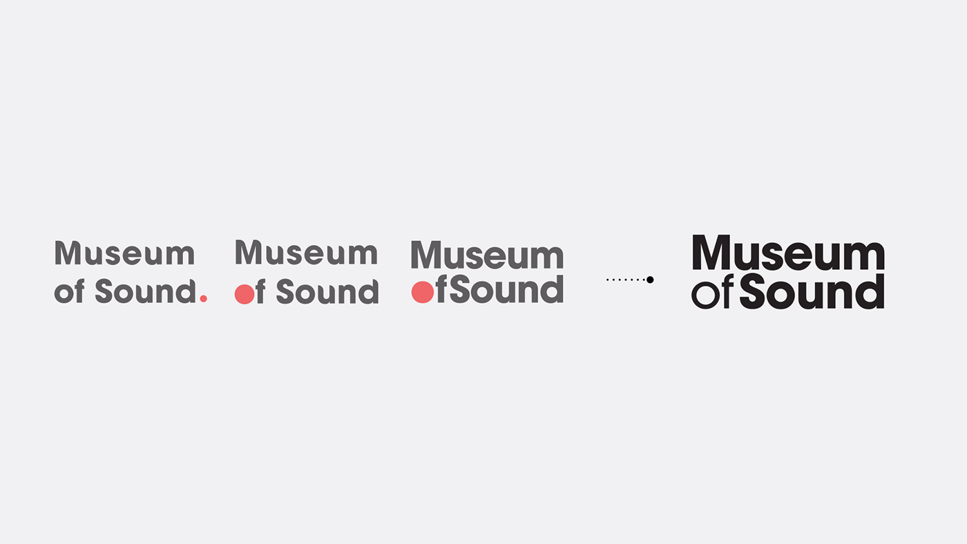 Museum of sound typography   graphic design  branding  museum