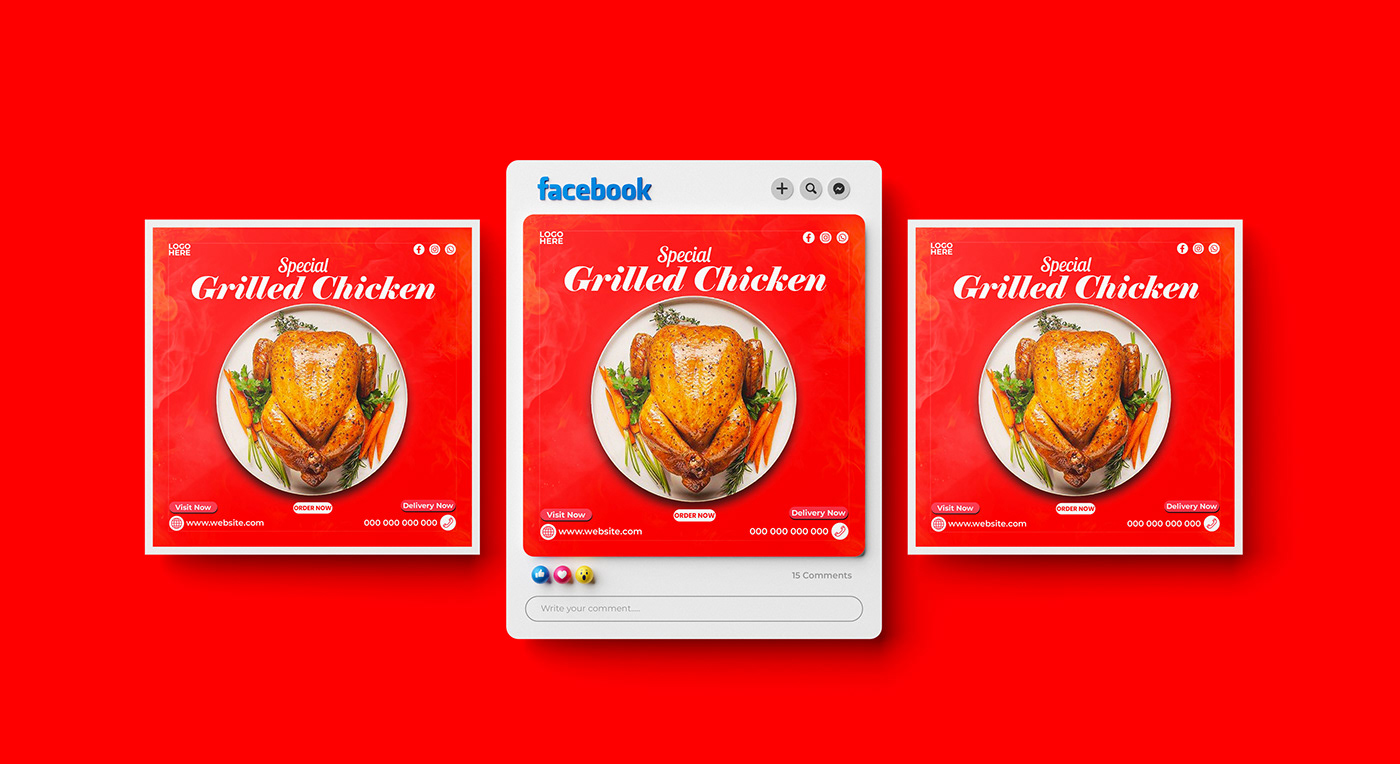 Food  Fast food restaurant Social media post marketing   Advertising  design brand identity visual Graphic Designer