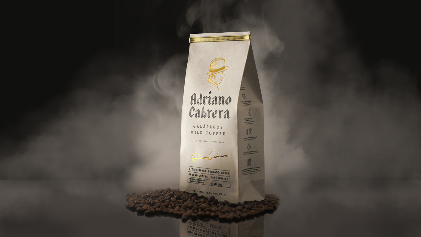 branding  Packaging Logo Design Ecuador Galapagos eco friendly coffee bag especialty coffee
