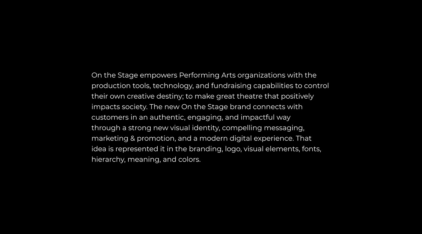 logo performance art ux/ui ui design modern on the stage