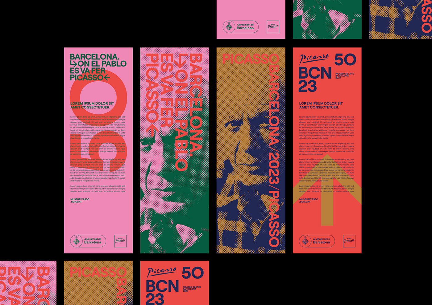 brand identity poster editorial barcelona Picasso art campaign