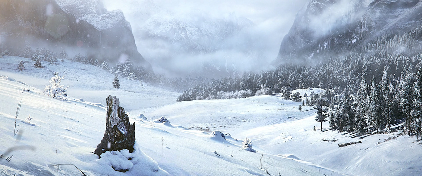 cinematic elf forrest frozen game ice Korea orc snow winter