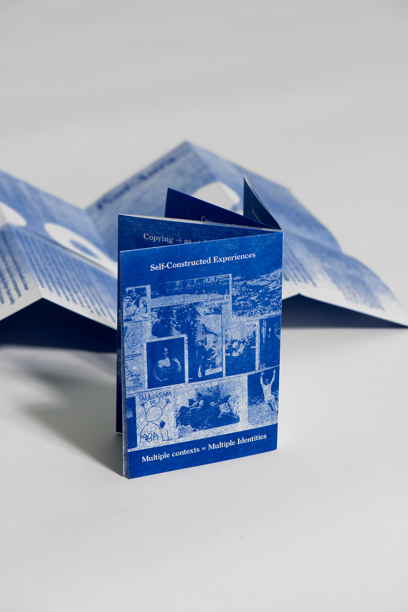 Layout poster book transparent print editorial binding stationary modular fold