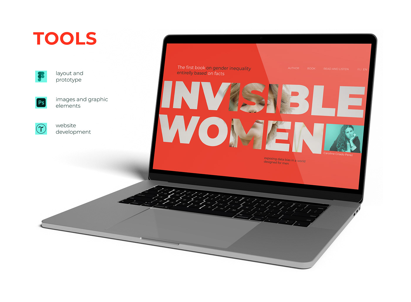 book design feminist Figma landing page promotional design user interface ux/ui Website women
